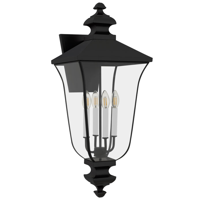 Quoizel - FARL8412MBK - Four Light Outdoor Wall Lantern - Farley - Matte Black