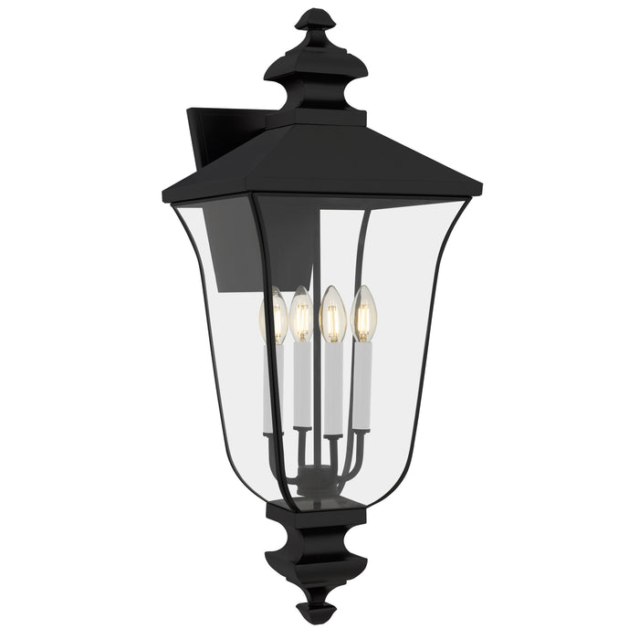 Quoizel - FARL8412MBK - Four Light Outdoor Wall Lantern - Farley - Matte Black