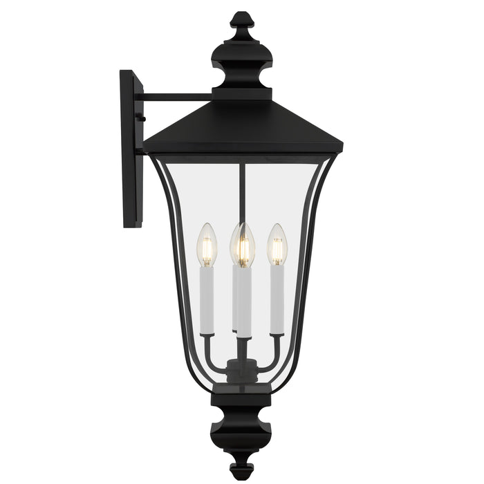 Quoizel - FARL8412MBK - Four Light Outdoor Wall Lantern - Farley - Matte Black