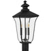 Quoizel - FARL9010MBK - Three Light Outdoor Post Lantern - Farley - Matte Black
