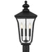Quoizel - FARL9010MBK - Three Light Outdoor Post Lantern - Farley - Matte Black