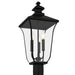 Quoizel - FARL9010MBK - Three Light Outdoor Post Lantern - Farley - Matte Black