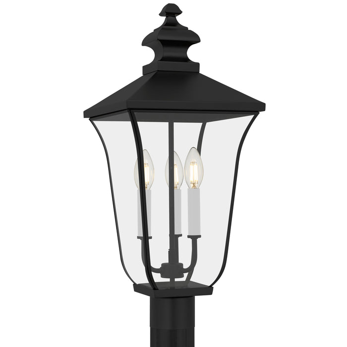 Quoizel - FARL9010MBK - Three Light Outdoor Post Lantern - Farley - Matte Black
