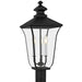 Quoizel - FARL9010MBK - Three Light Outdoor Post Lantern - Farley - Matte Black