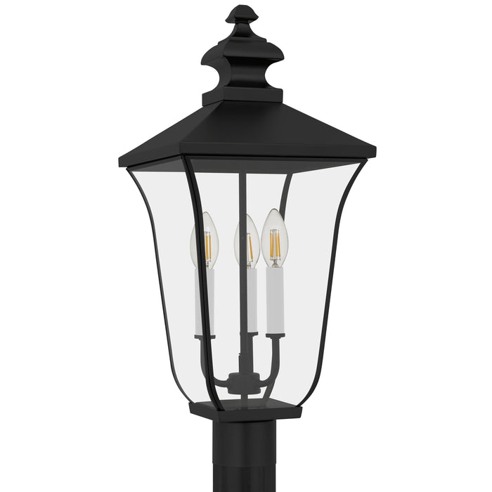 Quoizel - FARL9010MBK - Three Light Outdoor Post Lantern - Farley - Matte Black