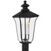 Quoizel - FARL9010MBK - Three Light Outdoor Post Lantern - Farley - Matte Black