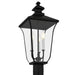 Quoizel - FARL9010MBK - Three Light Outdoor Post Lantern - Farley - Matte Black