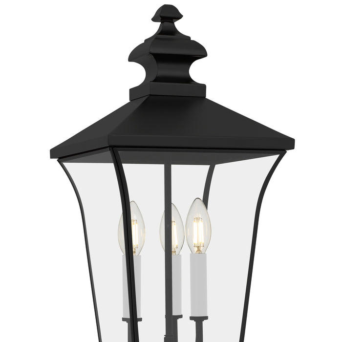 Quoizel - FARL9010MBK - Three Light Outdoor Post Lantern - Farley - Matte Black
