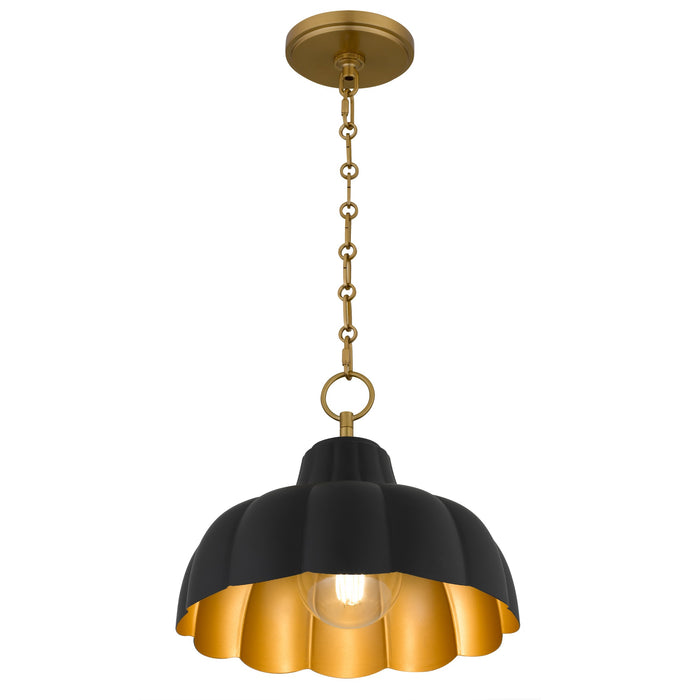 Quoizel - LEA1812MBK - One Light Pendant - Leanne - Matte Black