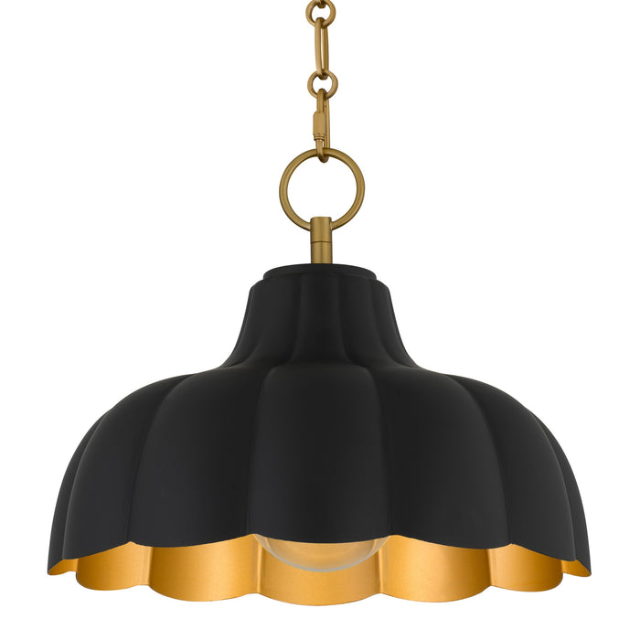 Quoizel - LEA1812MBK - One Light Pendant - Leanne - Matte Black