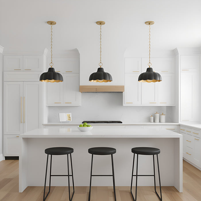 Quoizel - LEA1812MBK - One Light Pendant - Leanne - Matte Black