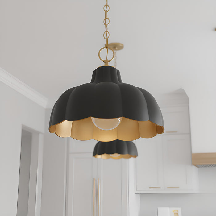 Quoizel - LEA1812MBK - One Light Pendant - Leanne - Matte Black