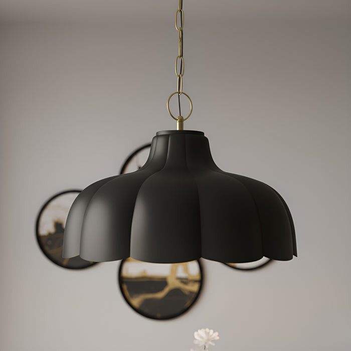 Quoizel - LEA2820MBK - Four Light Pendant - Leanne - Matte Black