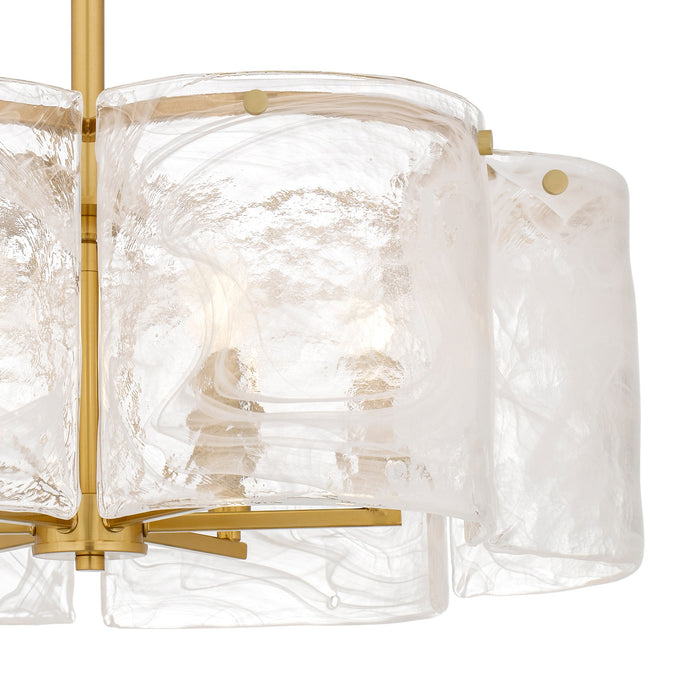 Quoizel - MAI2824BRG - Six Light Pendant - Maisie - Brushed Gold