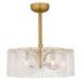 Quoizel - MAI3122BRG - Six Light Ceiling Fan Light - Maisie - Brushed Gold