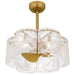 Quoizel - MAI3122BRG - Six Light Ceiling Fan Light - Maisie - Brushed Gold