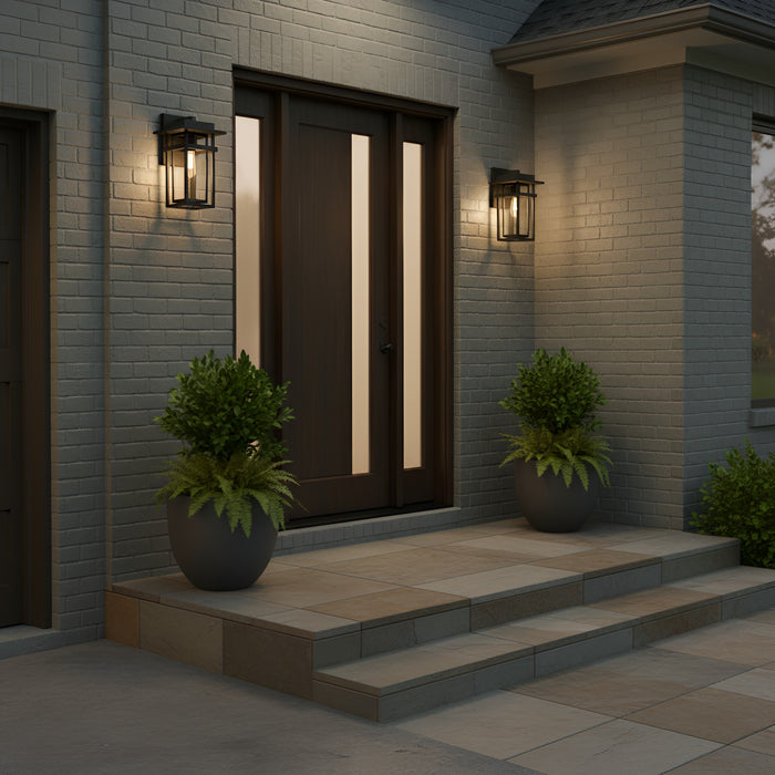 Quoizel - MORG8407EK - One Light Outdoor Wall Lantern - Morgan - Earth Black