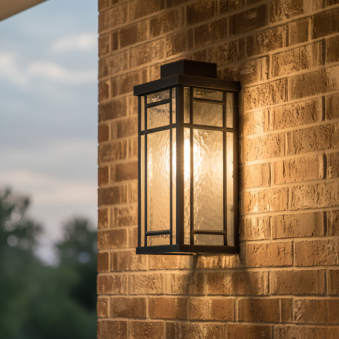 Quoizel - MORG8408EK - One Light Outdoor Wall Lantern - Morgan - Earth Black