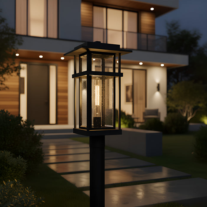 Quoizel - MORG9010EK - One Light Outdoor Hanging Lantern - Morgan - Earth Black