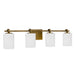 Quoizel - MORR8632WS - Four Light Vanity - Morris - Weathered Brass