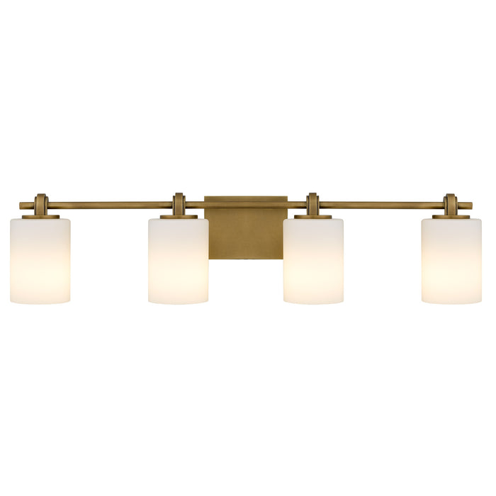 Quoizel - MORR8632WS - Four Light Vanity - Morris - Weathered Brass