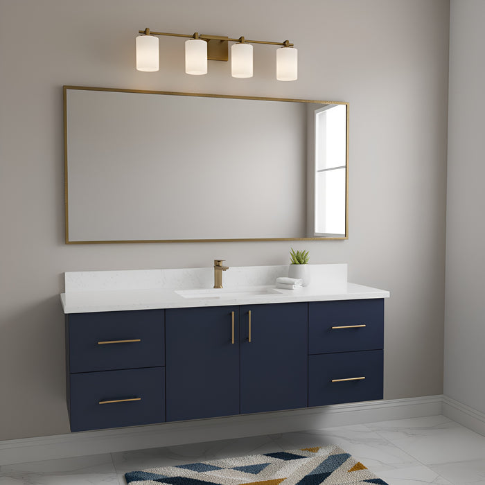 Quoizel - MORR8632WS - Four Light Vanity - Morris - Weathered Brass
