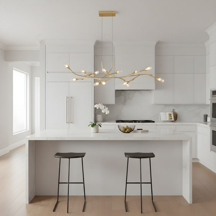 Quoizel - PCCOR1250GFL - LED Island Pendant - Cora - Gold Leaf