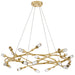 Quoizel - PCCOR2832GFL - LED Pendant - Cora - Gold Leaf