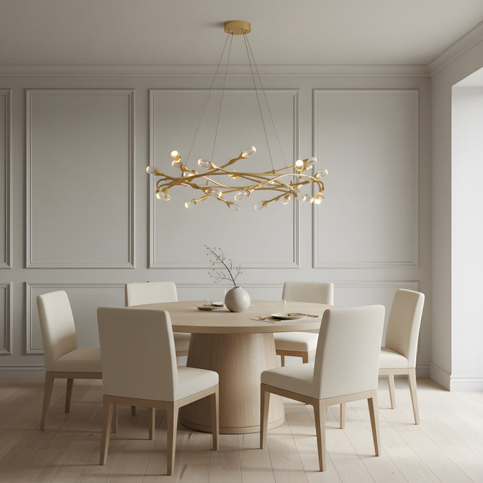 Quoizel - PCCOR2832GFL - LED Pendant - Cora - Gold Leaf