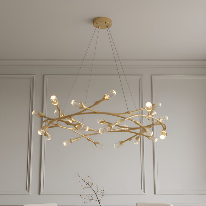 Quoizel - PCCOR2832GFL - LED Pendant - Cora - Gold Leaf