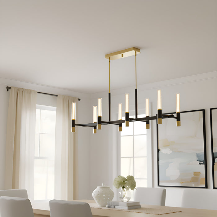 Quoizel - PCDAV844BRG - LED Island Pendant - Davies - Brushed Gold