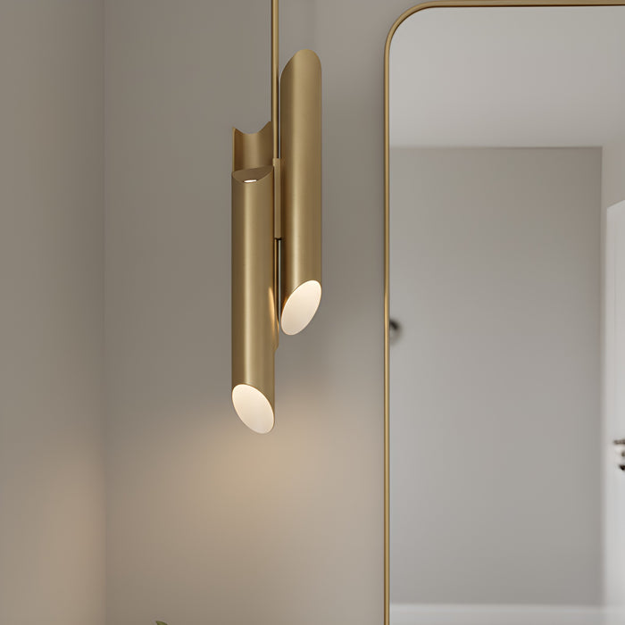 Quoizel - PCMAN1505BRG - LED Mini Pendant - Manelis - Brushed Gold