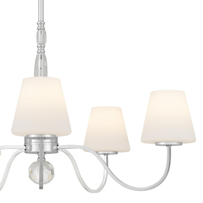 Quoizel - STON5035C - Five Light Chandelier - Stone - Polished Chrome