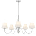 Quoizel - STON5035C - Five Light Chandelier - Stone - Polished Chrome