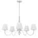 Quoizel - STON5035C - Five Light Chandelier - Stone - Polished Chrome