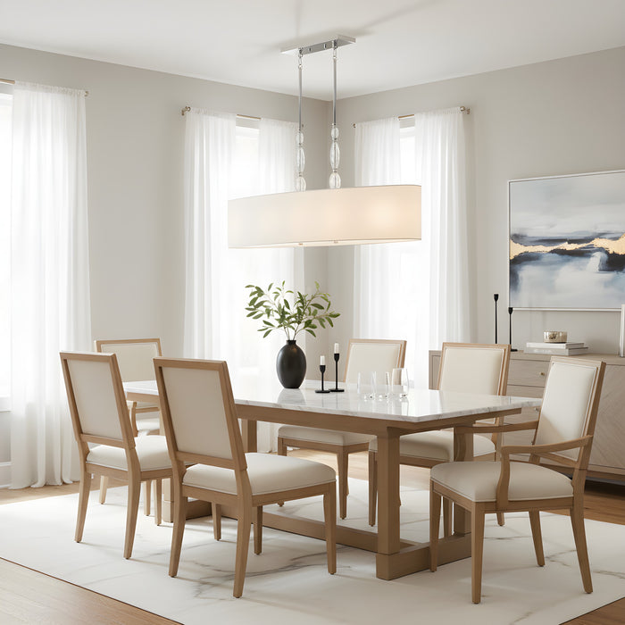 Quoizel - STON542C - Five Light Island Pendant - Stone - Polished Chrome