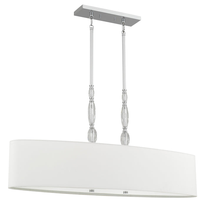 Quoizel - STON542C - Five Light Island Pendant - Stone - Polished Chrome