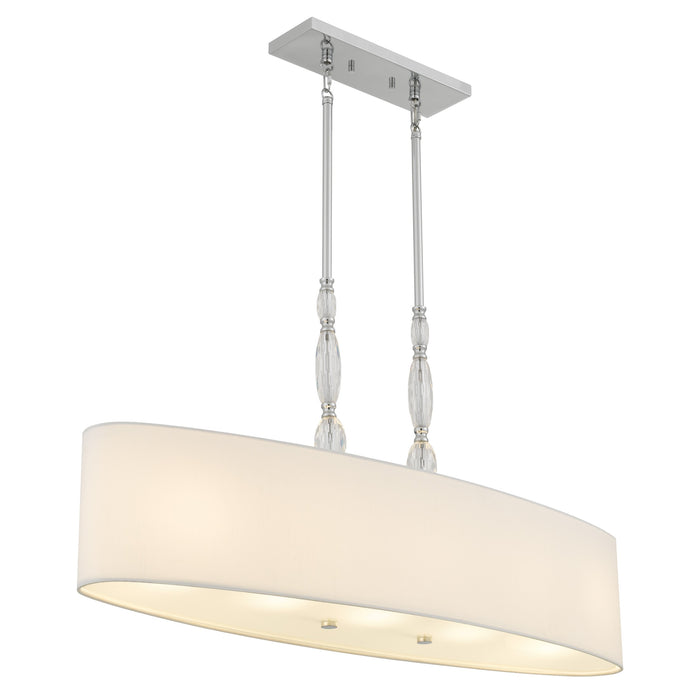 Quoizel - STON542C - Five Light Island Pendant - Stone - Polished Chrome