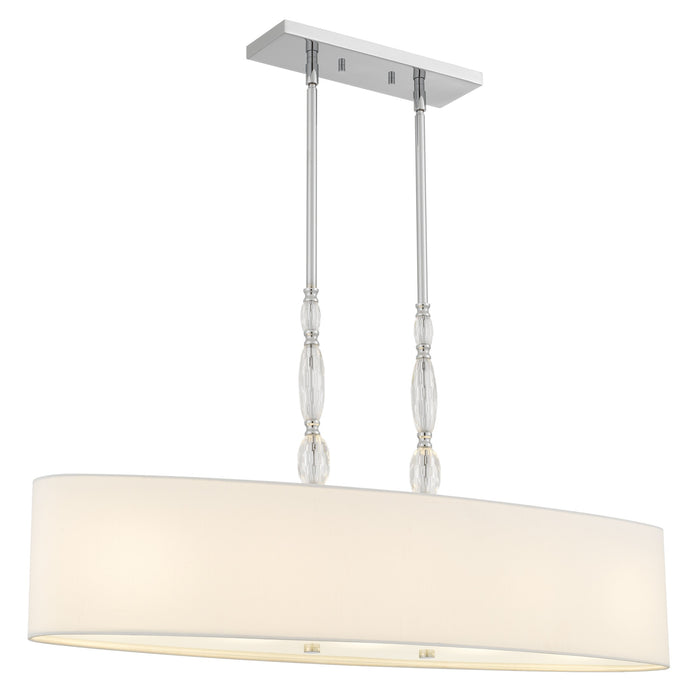 Quoizel - STON542C - Five Light Island Pendant - Stone - Polished Chrome