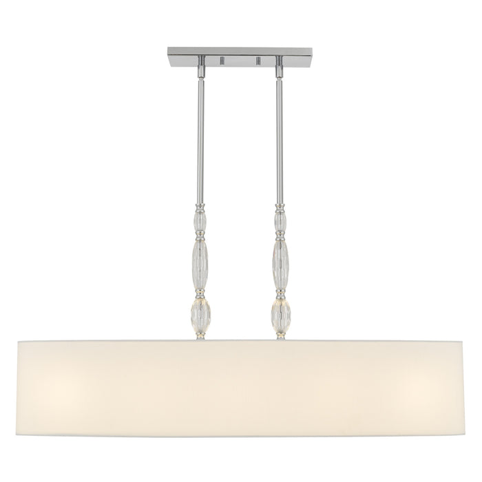 Quoizel - STON542C - Five Light Island Pendant - Stone - Polished Chrome