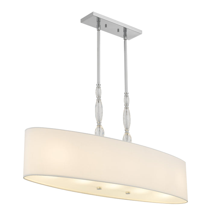 Quoizel - STON542C - Five Light Island Pendant - Stone - Polished Chrome