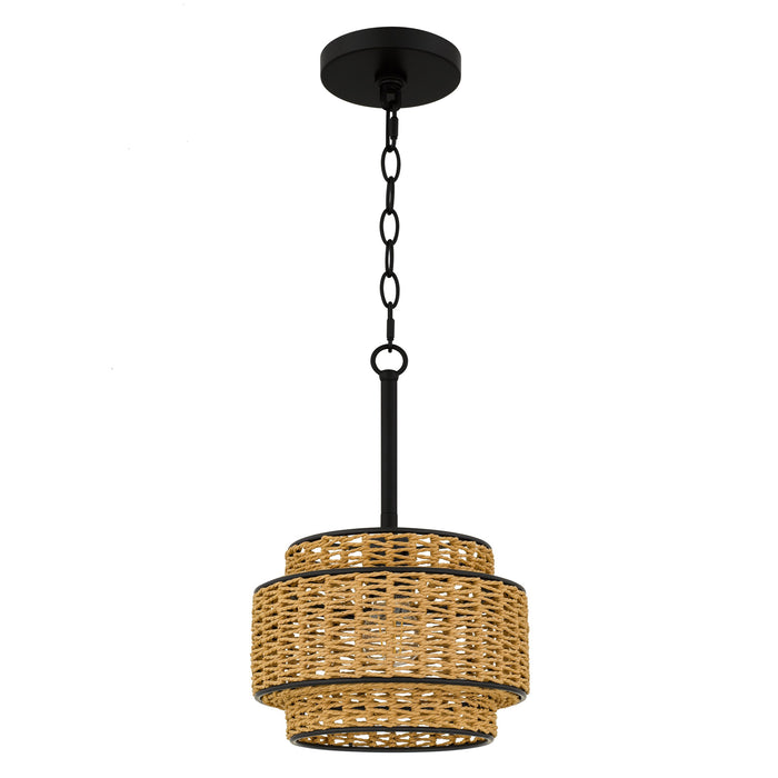 Quoizel - TET1510MBK - One Light Mini Pendant - Teton - Matte Black