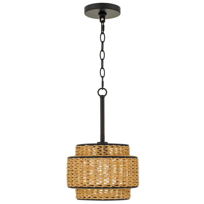 Quoizel - TET1510MBK - One Light Mini Pendant - Teton - Matte Black