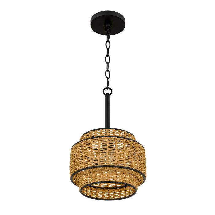 Quoizel - TET1510MBK - One Light Mini Pendant - Teton - Matte Black
