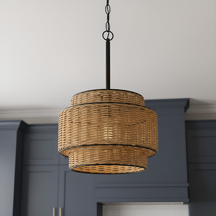 Quoizel - TET1510MBK - One Light Mini Pendant - Teton - Matte Black