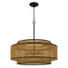 Quoizel - TET2830MBK - Five Light Pendant - Teton - Matte Black