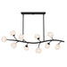 Quoizel - WALK1048MBK - Ten Light Island Pendant - Walker - Matte Black