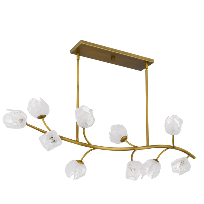 Quoizel - WALK1048PVB - Ten Light Island Pendant - Walker - Vintage Brass