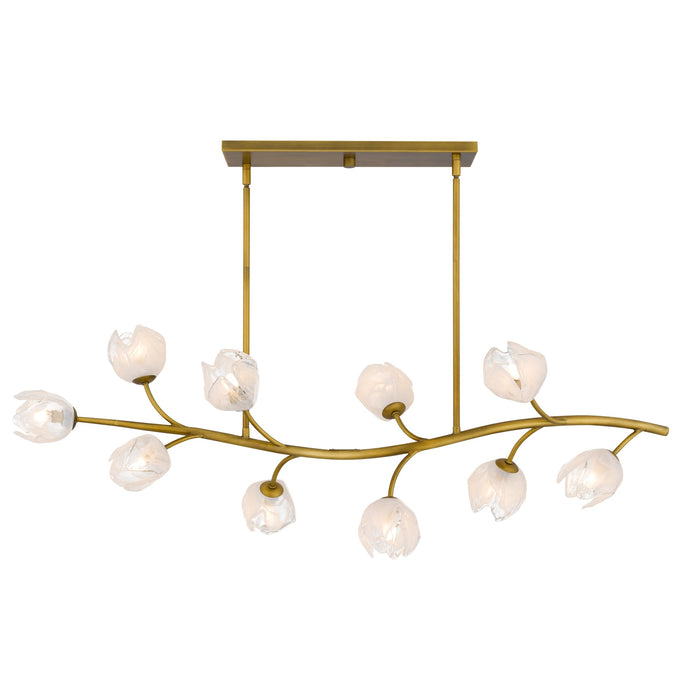 Quoizel - WALK1048PVB - Ten Light Island Pendant - Walker - Vintage Brass