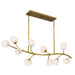 Quoizel - WALK1048PVB - Ten Light Island Pendant - Walker - Vintage Brass